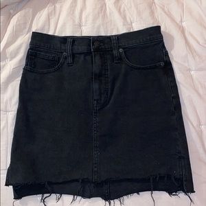 Black jean skirt